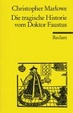 Cover of Die tragische Historie vom Doktor Faustus.