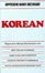 Cover of "Korean"