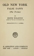 Cover of Old New York, 1