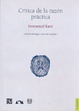 Cover of Crítica de la Razón Práctica