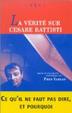 Cover of La Vérité sur Cesare Battisti