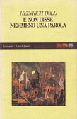 E non disse nemmeno una parola