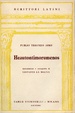 Cover of Heautontimorumenos