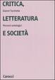 Cover of Critica, letteratura e società