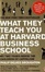 Cover of What They Teach You at Harvard Business
