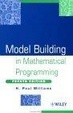 Cover of Model Building in Mathematical Programming, 4th Edition