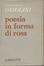 Cover of Poesia in forma di rosa