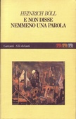 E non disse nemmeno una parola