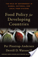 Cover of Food Policy for Developing Countries