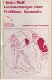 Cover of Voraussetzungen einer Erzählung, Kassandra