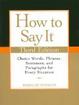 Cover of How to Say It, Third Edition