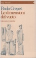 Cover of Le dimensioni del vuoto