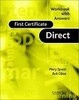 Cover of First Certificate Direct Workbook with Answers