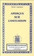 Cover of Aperçus sur l'initiation