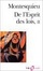 Cover of "De l'esprit des lois, tome 2"