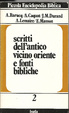 Cover of Scritti dell'antico Vicino Oriente e fonti bibliche