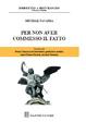 Cover of Per non aver commesso il fatto