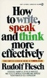 Cover of How to Write, Speak and Think More Effectively