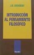 Cover of Introducción al pensamiento filosófico