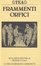 Cover of Frammenti orfici