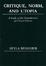 Cover of Critique, Norm, and Utopia