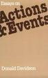 Cover of Essays on Actions and Events