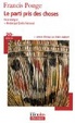 Cover of Le parti pris des choses