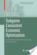 Cover of Subgame Consistent Economic Optimization