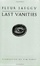 Cover of Last Vanities