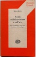 Cover of Scritti sulla letteratura e sull'arte