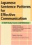 Cover of Japanese Sentence Patterns for Effective Communication