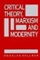 Cover of "Critical Theory, Marxism, and Modernity (Parallax"