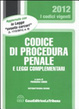Cover of Codice di procedura penale e leggi complementari