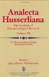 Cover of Analecta Husserliana