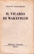 Cover of Il vicario di Wakefield