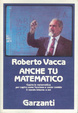 Cover of Anche tu matematico
