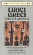 Cover of Lirici greci dell'età arcaica