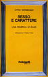 Cover of Sesso e carattere