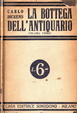 Cover of La bottega dell'antiquario Vol I