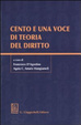 Cover of Cento e una voce di teoria del diritto