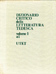 Cover of Dizionario critico della letteratura tedesca