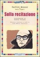 Cover of Sulla recitazione
