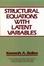 Cover of "Structural Equations with Latent Variables"