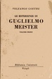 Cover of Le esperienze di Guglielmo Meister