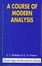 Cover of "A Course of Modern Analysis"