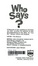 Cover of Who Says?