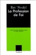 Cover of La profession de foi