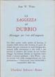 Cover of La saggezza del dubbio