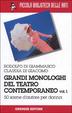 Cover of Grandi monologhi del teatro contemporaneo vol. 1