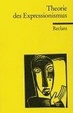 Cover of Theorie des Expressionismus